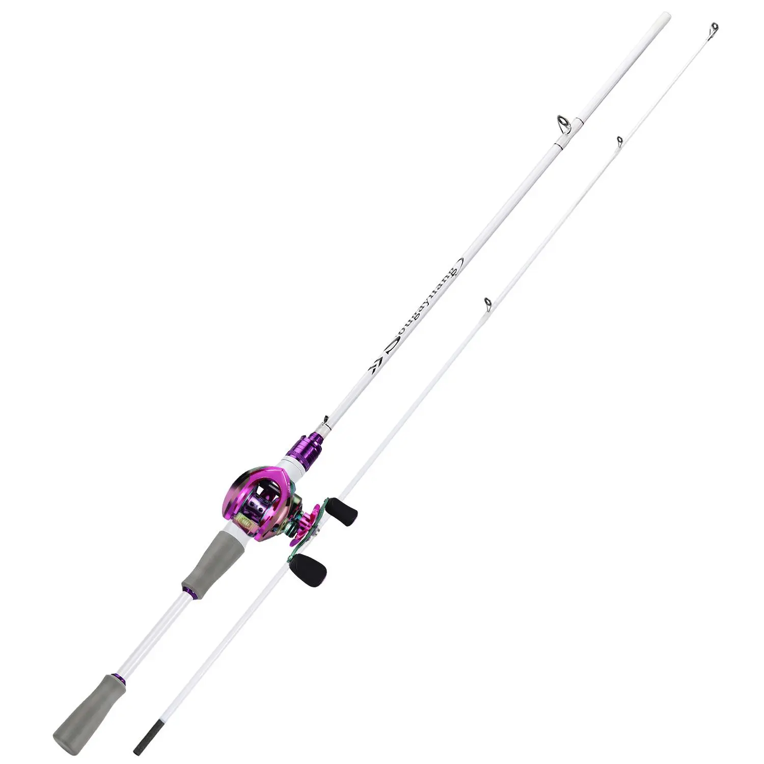 Sougayilang 2-Section Compact High-Carbon Lightweight Fishing Rod & Multicolor Smooth Casting Reel Combo, Ideal Fishing Gear Gift for Anglers, Fathersday Gift, Fathersdaygift