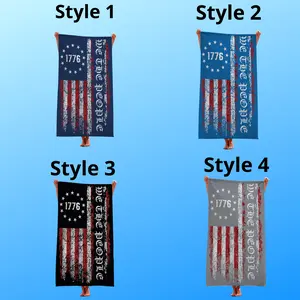 [Hot Summer - Ship From US] - American 1776 We The People Beach Towel Patriotic USA Flag Design Multiple Styles Lightweight Summer Towel