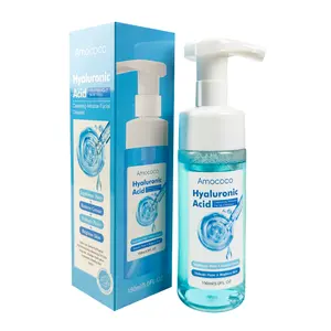 Amococo Hyaluronic Acid Cleansing Mousse 150ml - Refreshing Moisturizing Gentle Washing & Care for Comfortable Skin Facial Skincare