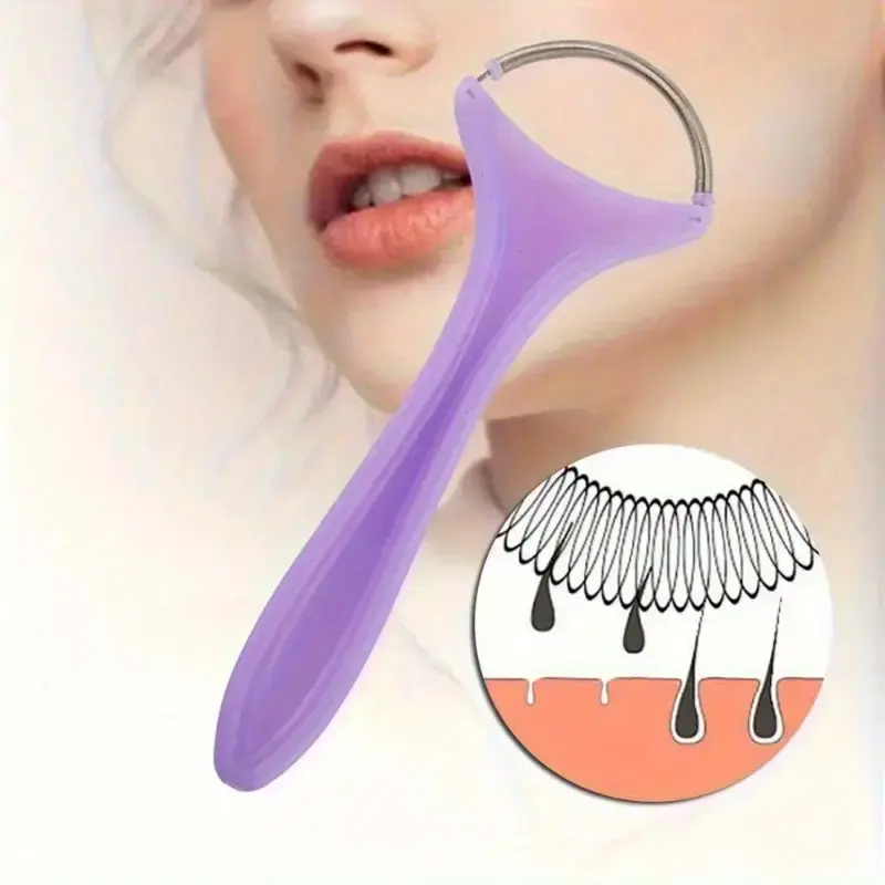 Portable Facial Hair Removal Tool, Facial Wand, Facial Care Tools, Beauty Tools, Self Care Tools, No Fragrance, Low Allergy, High Quality, Easy to Use, No Power Needed, for Forehead, Chin, Cheeks