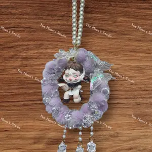 Temperature Series Genuine Skullpanda Doll Handmade Car Interior Decorations