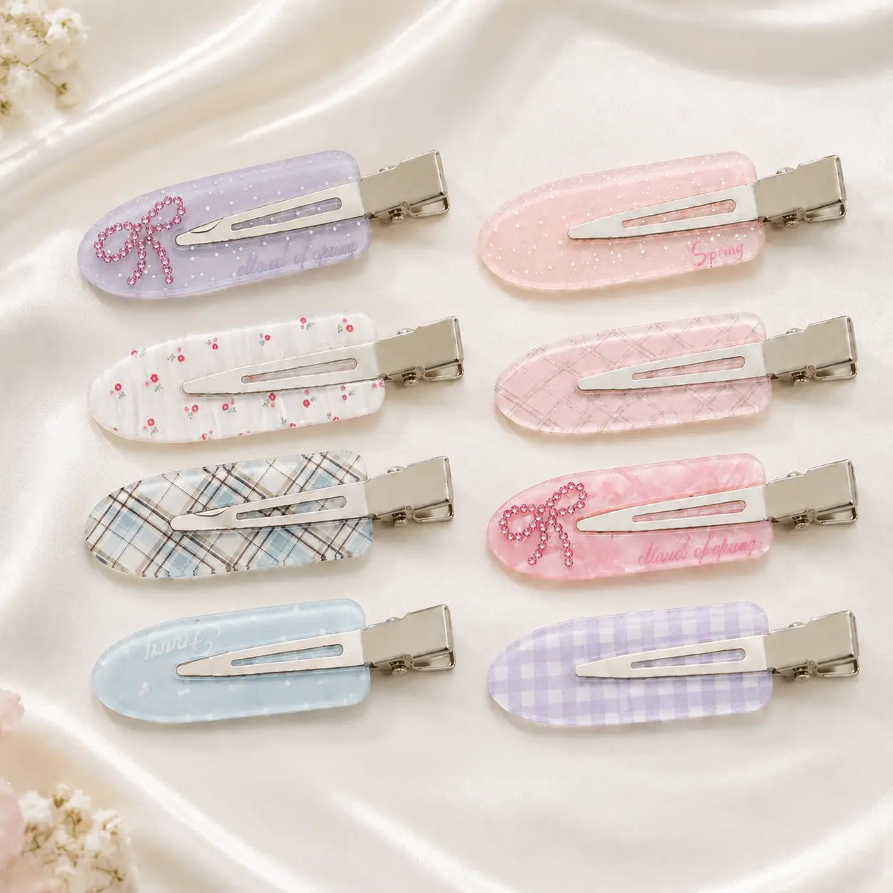 Two-Piece Cute Elegant Hair Clip Set  Assorted Styles Barrettes for Women & Girls – Perfect Gift