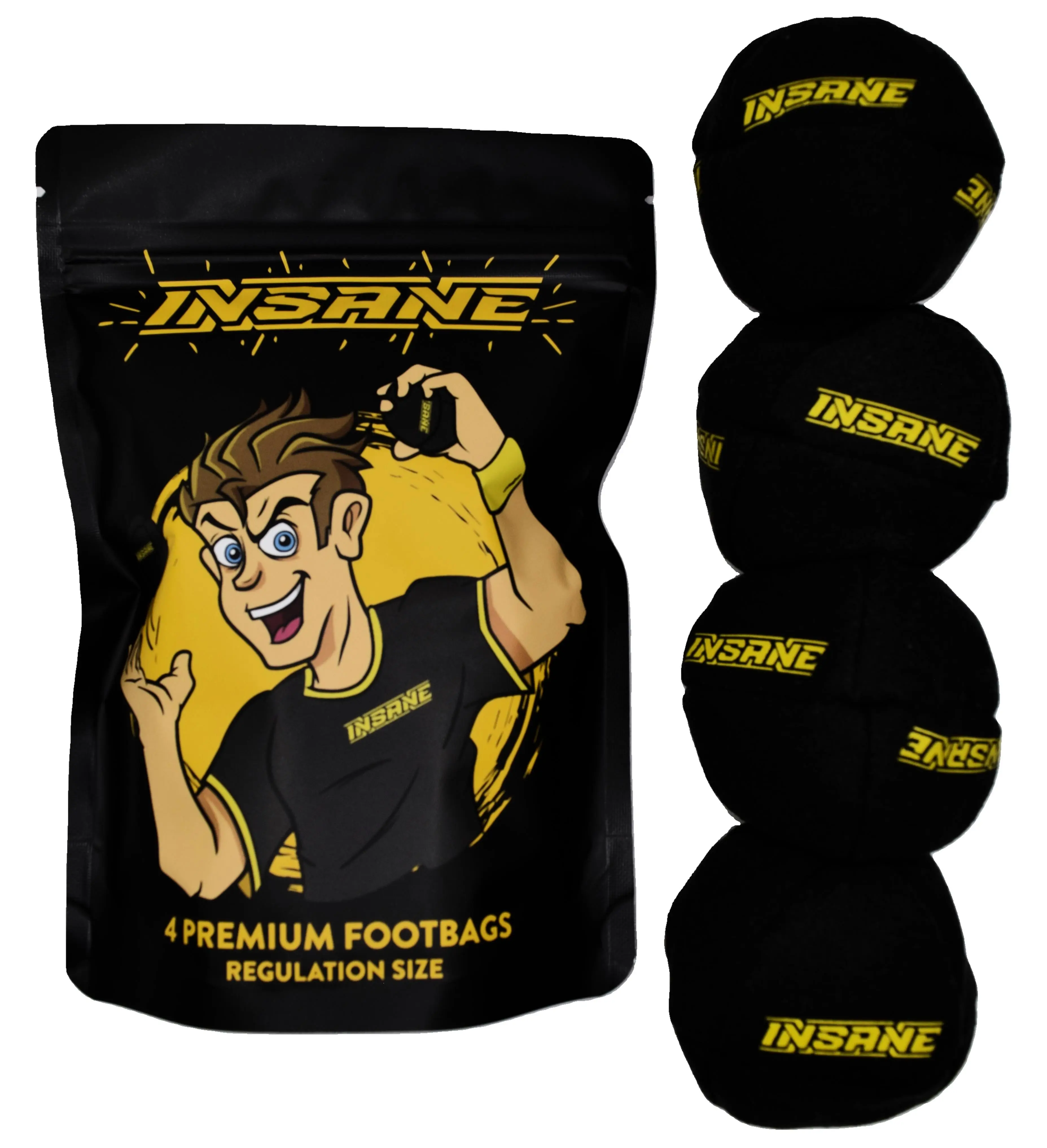 Insane Premium Footbag 4 Pack