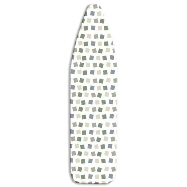 212 MAIN Deluxe Scorched-Resistant Ironing Board Cover with Thick Fiber Foam Pad, Adjustable Size Ironing Accessory, 13"-15" Width, Stretch Cord, Snug Fit for 52"-54" Length Boards, Stain Resistant, Model 6614-833