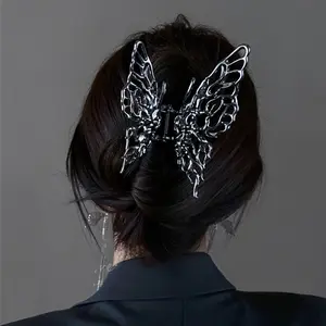 Butterfly Hair Clips Y2K Large Hair Claw Clips For Thick Hair Vintage Geometric Hair Barrettes Hair Accessories For Women Female Updo