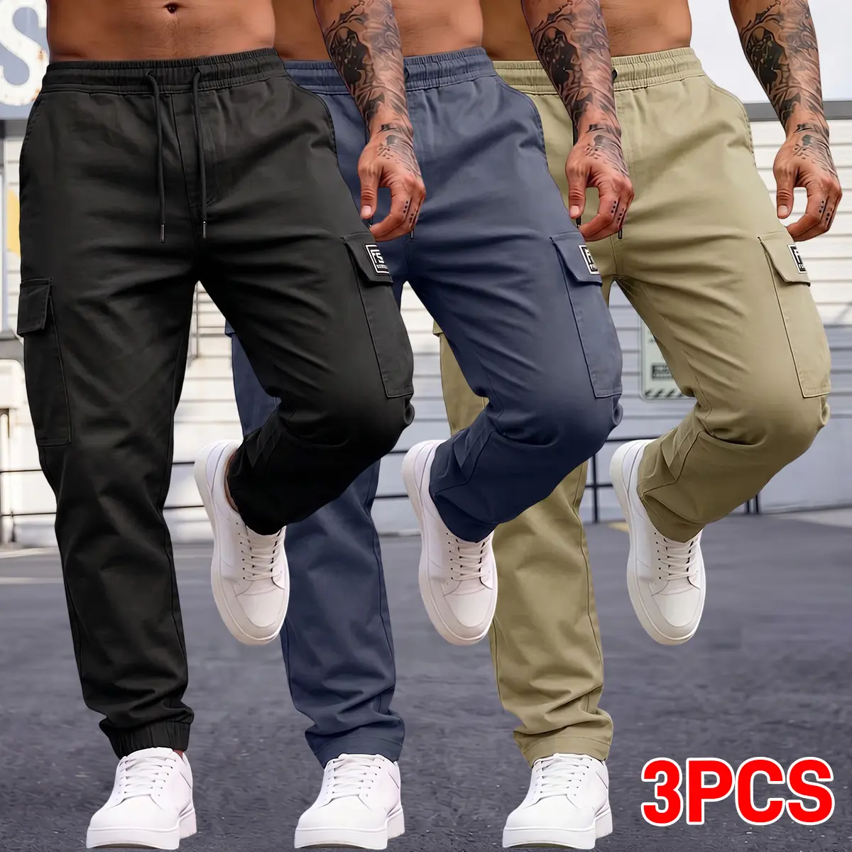 Men's Soft Brushed Fabric Pants - Relaxed Straight Leg Comfortwear with Drawstring Waist and Large Pockets for Lounging & Camping, Men's Pants, Office, Casual, Comfortwear Men's Pants
