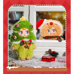 MM Sugar Baby Christmas Series Collectible Celebration Box - Sealed Hobby Box with 6+1 Hidden Figurines, Random Surprise Figurine Set