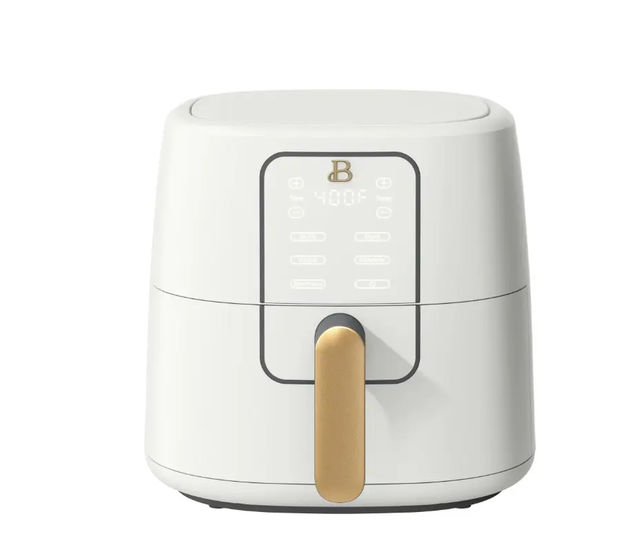 Beautiful 6 QT Air Fryer with TurboCrisp Technology, EverGood Non-Toxic Ceramic Nonstick Coating, White Icing by Drew Barrymore