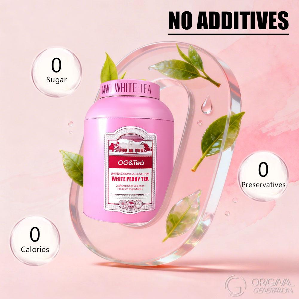 Limited Edition Collector Item (1500g) White Peony Tea in Pink Tin Largest Tea Company And Oldest Tea Company