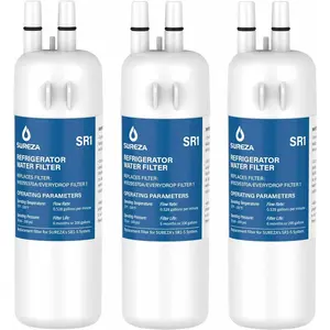 Refrigerator Water Filter Compatible with Everydrop(R) Filter 1, EDR1RXD1, W10295370A, WHR1RXD1, P8RFWB2L, W10295370, EDR1RXD1B, P4RFWB, Kenmore(R) 46-9081, 46-9930, 3Pack