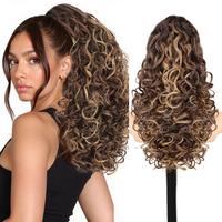 Light Brown Mix Blonde Clip Ponytail