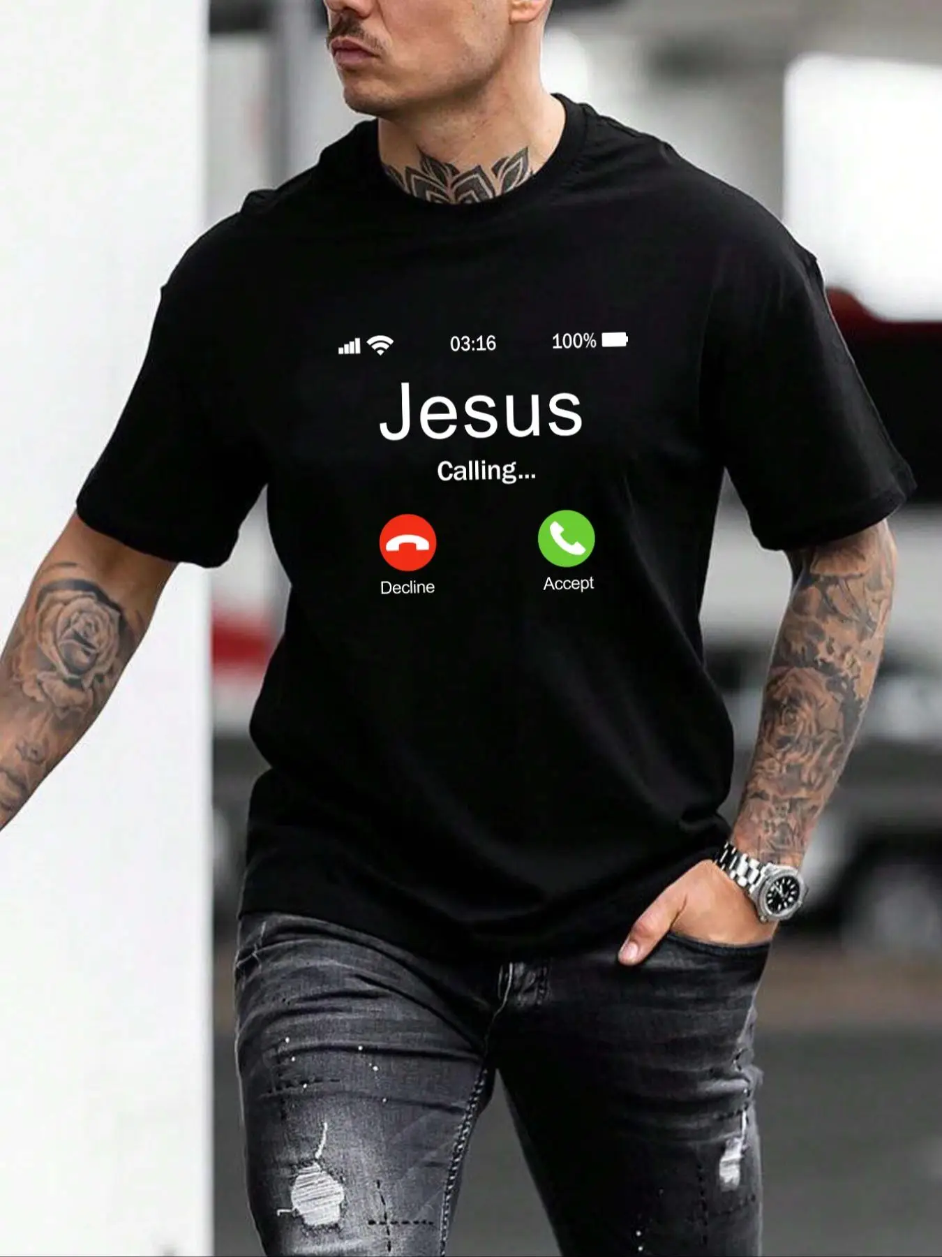 Men's Graphic Round Neck Easter Tee, Casual Regular Fit Street Short Sleeve T-Shirt for Summer, Men's Streetwear for Daily Wear