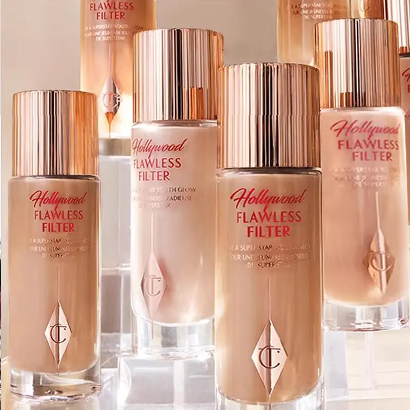 Charlotte Tilbury CT Highlighter Foundation Continuously Texture of The Makeup Hydrating Concealer Brightens Powder Compact