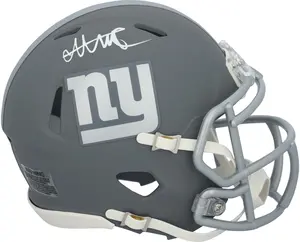 Abdul Carter New York Giants Autographed Riddell Slate Speed Mini Helmet - Fanatics Authentic Certified