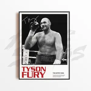 Tyson Fury Art Print, Boxing Art Print, Boxing Arts Wall Decor, Home Gym Decoration, Sports Gift, Boxing Fighter Poster, Combat poster