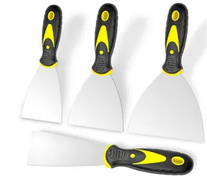 Putty Paint Scraper, 4Pcs Spackle Set (2, 3, 4, 5 in), Stainless Steel Paint Scraper