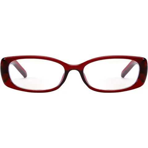 SODQW Female Full Rim Plastic Rectangle Frame Blue Light Clearglasses - Decorative Clear Lenses Daily Eyewear, Trendy Y2K Office-Siren Bayonetta Fake Glasses