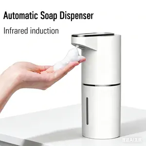 New Smart Induction Foaming Hand Washer, Automatic Soap Dispenser, Electric Hand Sanitizer Machine, Wall Mounted Foam Maker, USB Rechargeable Touchless Design, Leak-Proof for Home Bathroom Kitchen