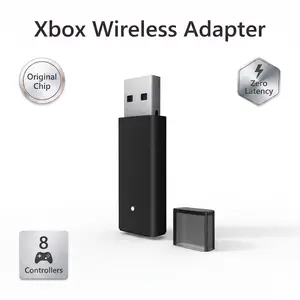 Xbox Wireless Adapter with Original Chip - Compatible with PCs, Xbox 1, 1 X-S, Elite, Series X-S Controllers