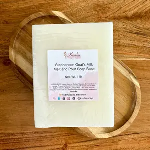 Goat's Milk Melt and Pour Soap Base 1 lb,  DIY Soap Making Supplies, Crafting Your Own Soaps