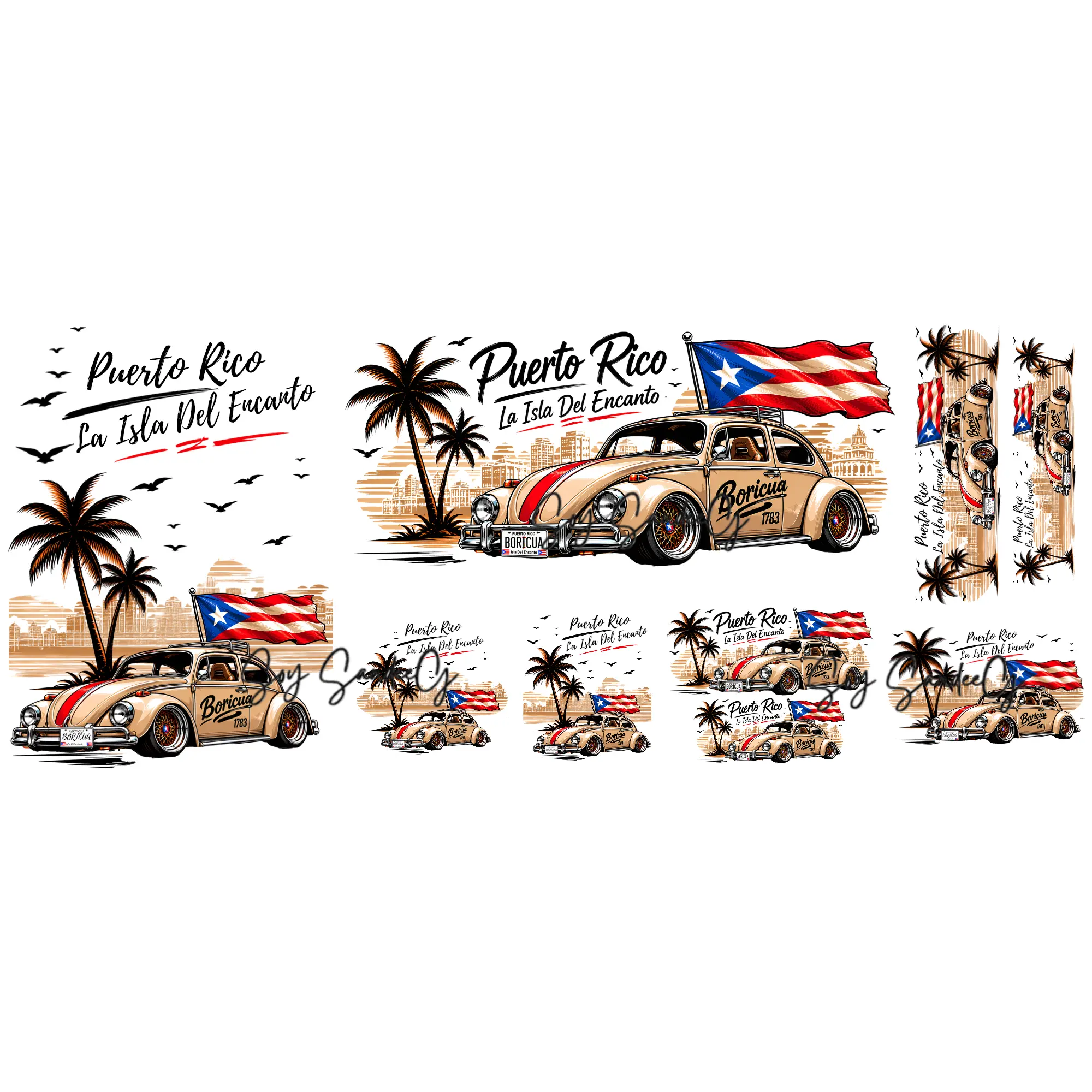 8 in 1 - UVDTF Wraps Stickers Set
