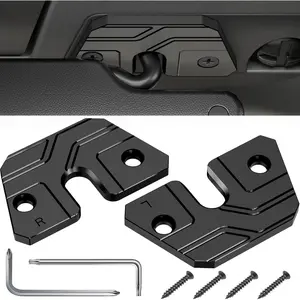 Sun Visor Repair Kit Compatible with Jeep WranglerJK 2018,JL 2018-2023, Gladiator 2020-2023,2 Pack Jeep Visor Repair kit, Aluminum Sun Visor Repair Clips,