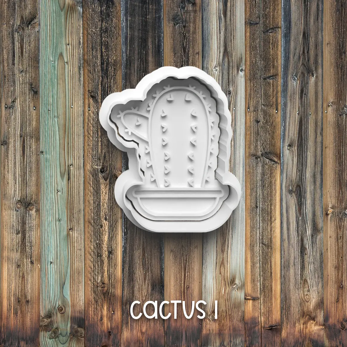 Cactus Cookie Cutters, Cookie Stamps