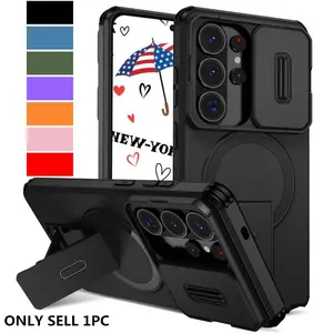 Shockproof Armor Flip Camera Protect Phone Case For Samsung Galaxy S26 S25 FE S25 S24 Ultra Plus A56 A36 A26 A17 A16 For Fold Stand Cover Accessories