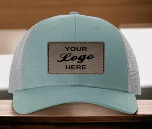 Custom Leather Patch Hat Richardson 115 Low Profile Hat