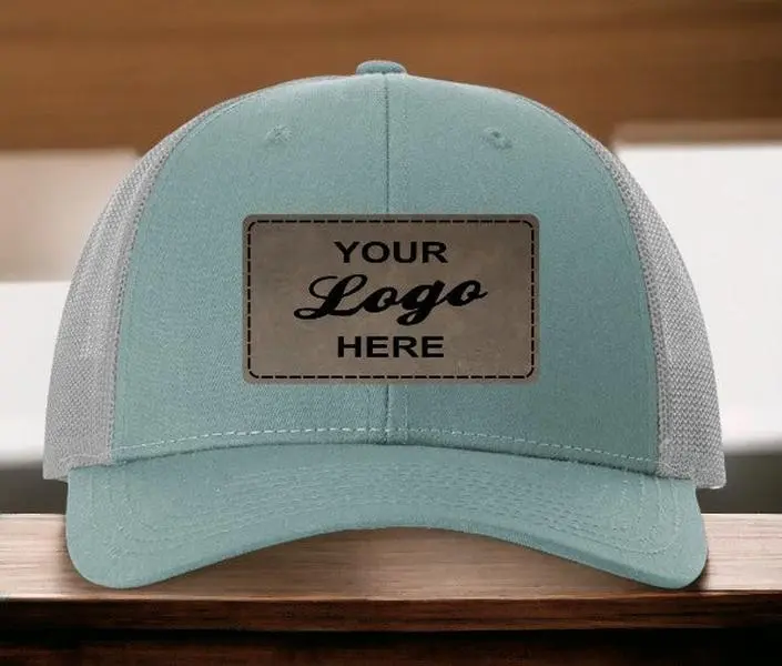 Custom Leather Patch Hat Richardson 115 Low Profile Hat