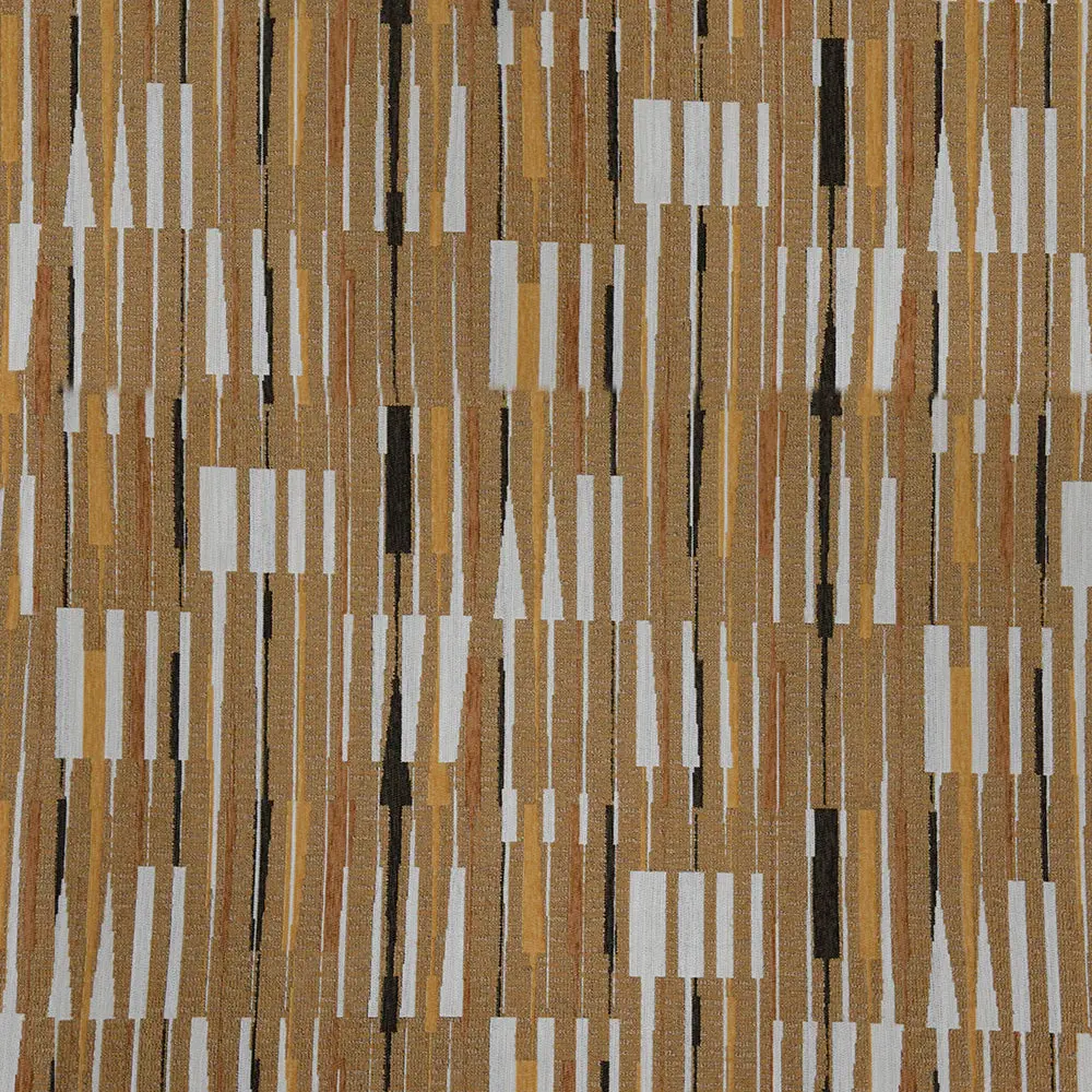 Stripe Fabric—Cognac Browns—100% Cotton—Width 54"Wide—Sold by the Yard