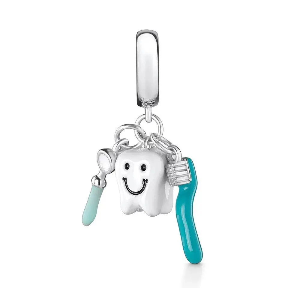 Toothbrush Mouth Mirror Tooth Charm