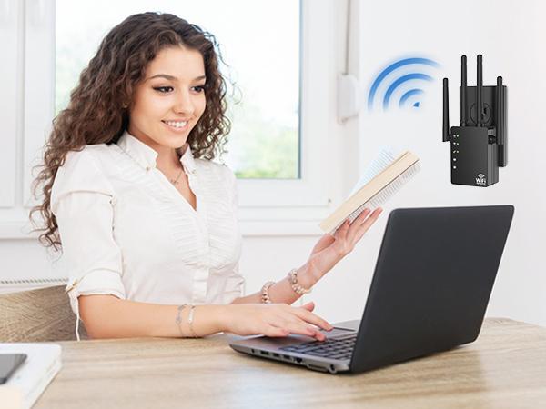 RAGOAT Dual-Band WiFi Repeater with Ethernet Port, Triple Mode Long-Range Home WiFi Extender Signal Booster (12880 Sq Ft Coverage, 105 Devices Supported), 2026 Wireless Internet Extender
