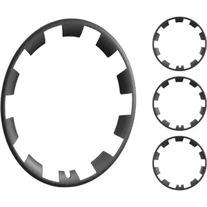 VEVOR Tesla Model Y Rim Protector 20 Inch, 2020-2024 Model Y Black Fully Fit Hubcap with Snap, Guard Tape & Valve Nozzle Hole, ABS & PC Hubcap & Upgraded Buckle & Less Wind Drag, Fits for All Weather