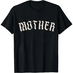 Graphic Tee - Mother Gothic tshirt, trendy alternative metal core tee, old english mother tshirt, oversized mom tee, goth mom