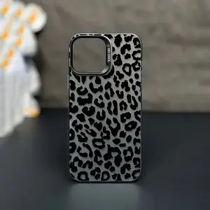 Leopard Print Full Cover Phone Case for iPhone X/XS/XR/XS Max/11/12/13/14/15/16/17 Pro Max, Perfect Gift for Couples and Teens