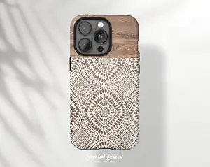 Boho Wood Pattern Tribal Pattern Iphone 11, 12, 13, 14, 15
