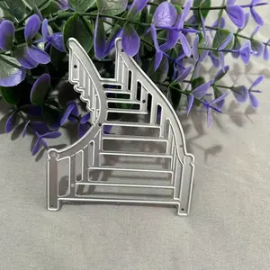 Staircase Metal Cutting Mold Silver Color Fantasy Theme DIY Album Handmade Cards Gift Embossing Tool Model Xinghao Batch Xp00a1