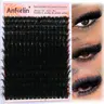 Anforlin 3D Realistic Lash Cluster Cosmetic Kit for Adults - 10-20mm Thick, 200D D-Curl Eyelash Extensions, 224-Pcs Soft False Eyelashes, Fluffy Lash Clusters DIY At-Home Makeup Set