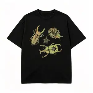 Allomyrina Dichotoma Insect Lover Shirt S~5XL Oversize Unisex Washed T-Shirt for Women and Men's Unisex Fit Batik Cotton Oversize Streetwear Menswear Super Soft Pre-Shrunk