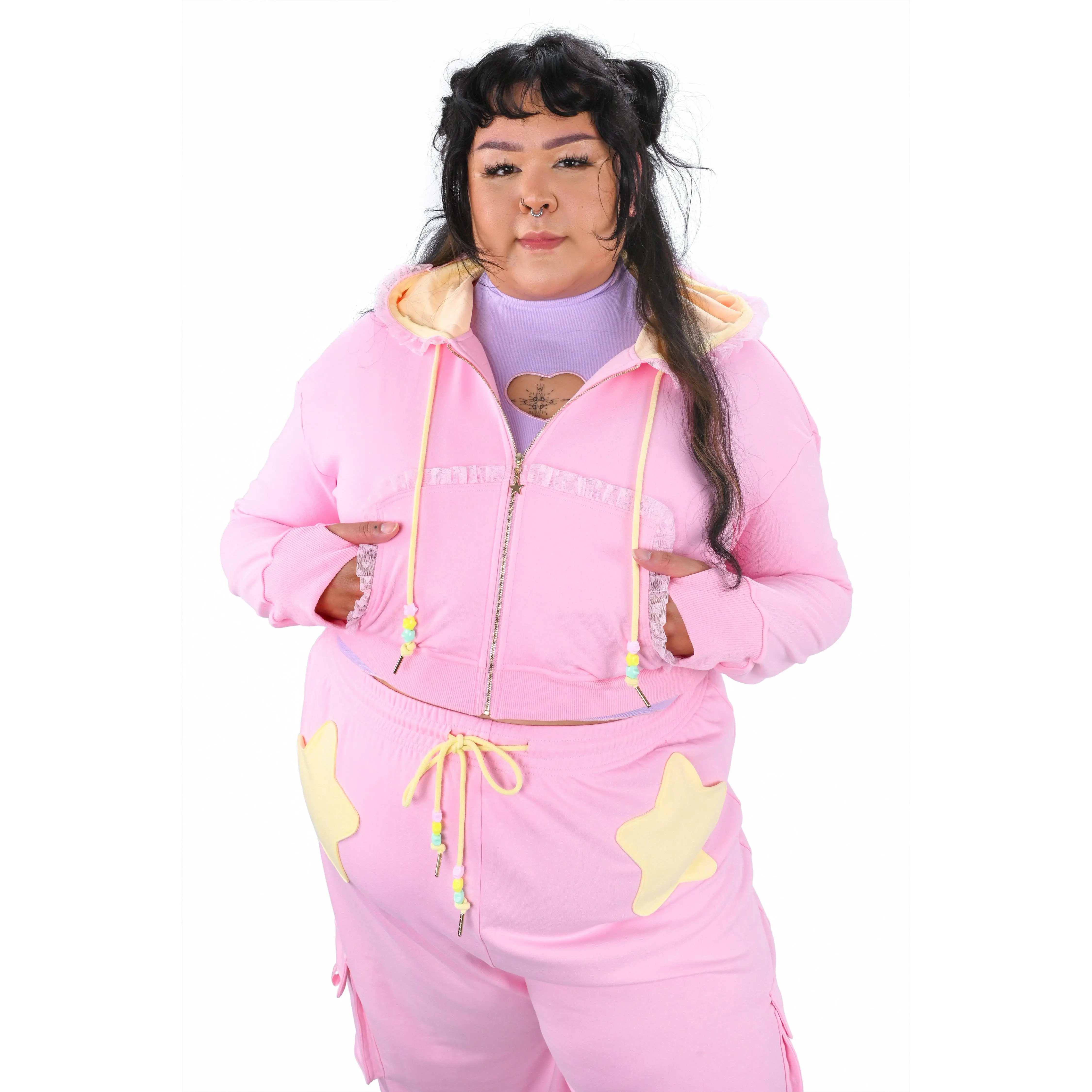 Popstar Cropped Hoodie