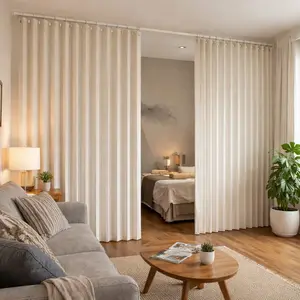 Instant Room Divider Curtain – No Drill, Foldable Privacy for Small Apartments Instant Room Divider Curtain – No Drill, Foldable Privacy for Small Apartments