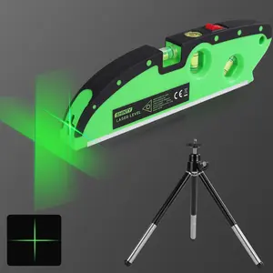 Cross Laser Line Level, Two Laser Line Level with Laser Beam, Precision Measurement Tool, Batteries Not Included, Dual Laser Beam
