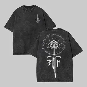 LOTR LOTR Middle Earth Shirt, JRR Tolkien Hoodie, Lord of the Rings Merch, LOTR Sweatshirt, Menswear Top apparel men gifts Vintage Distressed