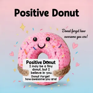 Easter Basket Stuffers for Teens & Kids - Perfect Easter Basket Essentials, Inspirational Birthday Graduation Gifts, Motivational Emotional Positive Crochet Donut Presents for College Students, Her & Girl Friends to Encourage and Warm Heart