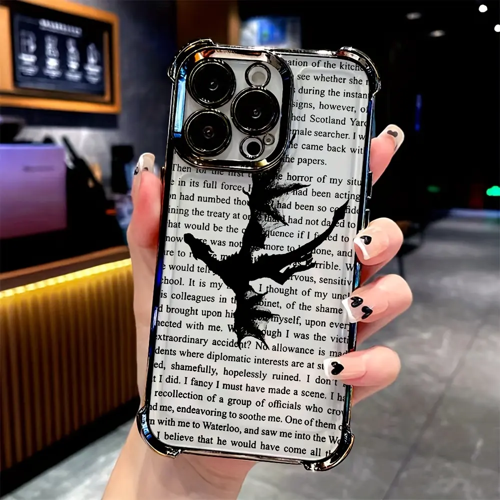Dragon F-Fourth Wings TPU Smartphone Case - Shockproof Transparent Soft Back Cover, Cellphone Handheld Devices Accessories Compatible with iPhone 16,15,14,13,12,11 Pro Max,X,XR,XS Max,8,7 Plus