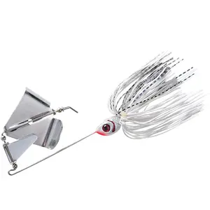Booyah Buzz Bait 1/4 oz. Fishing Lure - Snow White Shad