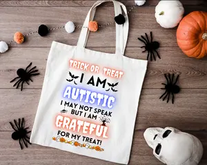 "I Am Autistic" Trick-or-Treat Bag