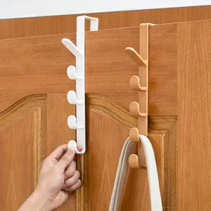 Modern Style Plastic Hook Rack - Easy to Install, Perfect for Clothes, Bags, and Accessories, Home Organization Hanging Storage