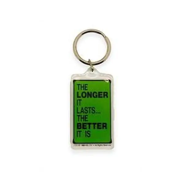 'The Longer It Lasts' Vintage Keychain - NOS from 1988